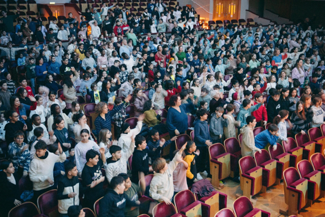 Concert interactif pour les élèves au Palais des Beaux-Arts (Bozar), Bruxelles